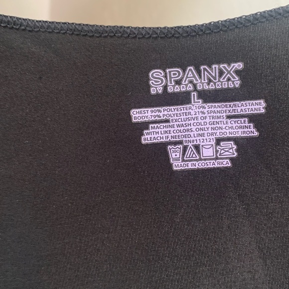Spanx camisole. Black. Large. - Picture 3 of 5